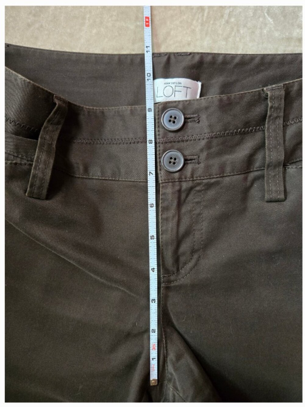 Ann Taylor LOFT Marissa Wide‑Leg Pants – Dark Brown Mid‑Rise Trouser sz 6 - Picture 3 of 10